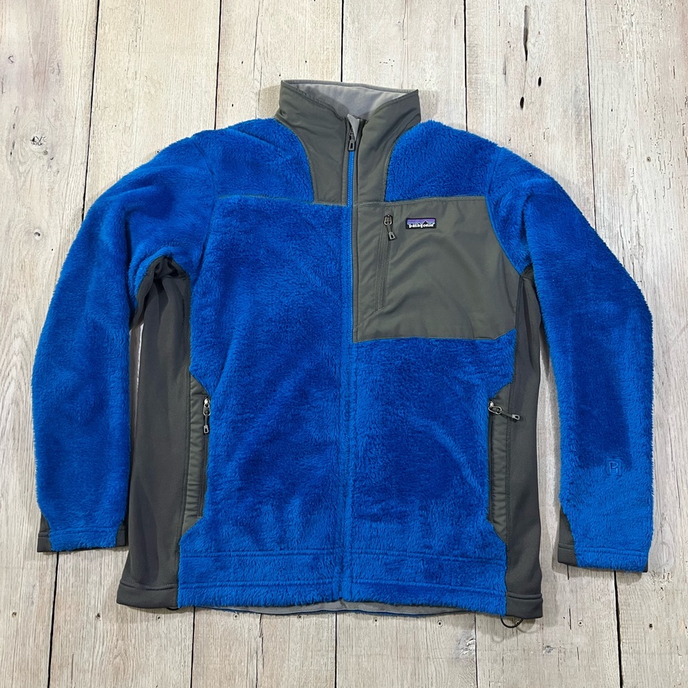 Patagonia Men’s R3 Hi- Loft Jacket Blue/ Gray Size Size XL Polartec Full Zip